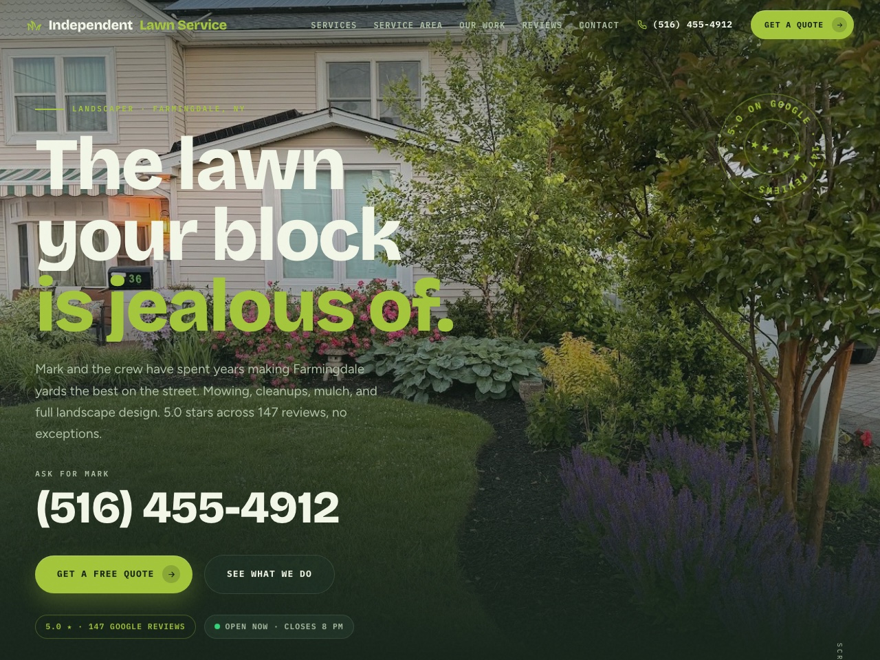 Home services website we designed